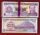 HONDURAS 2 LEMPIRAS 2008 3 BUNDLES 300 UNC BANKNOTES