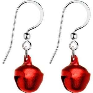  Handcrafted Red Jingle Bell Earrings Jewelry