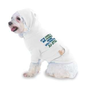   JITSU Hooded (Hoody) T Shirt with pocket for your Dog or Cat XS White