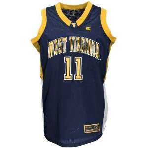  West Virginia Mountaineers #11 Navy Blue Youth End Line 