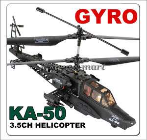 9006 3CH Black Air Shark KA 50 RC Helicopter Gyro RTF  