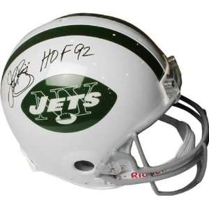 John Riggins Autographed New York Jets Pro Line Helmet with HOF 