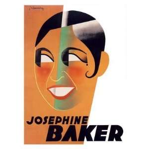  Art Deco Josephine Baker   Jazz Dancer   15.6x11.7 inches 