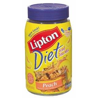 Lipton Diet Instant Tea Mix, Raspberry, 2.6 Ounce Jars (Pack of 6)