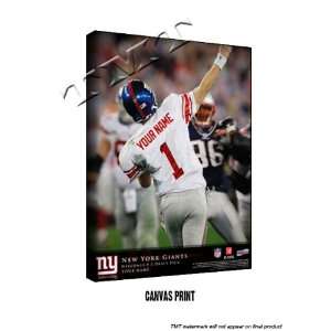  New York Giants Personalized Quarterback Action Print 