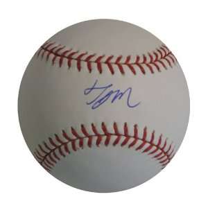 Autographed Junichi Tazawa Official Major League Baseball.(MLB 