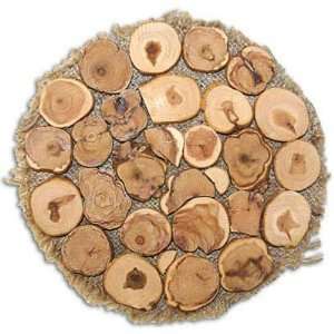  JUNIPER WOOD. Circle Trivet 