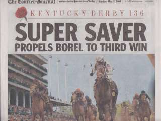 2010 Kentucky Derby Newspaper Special SUPER SAVER  