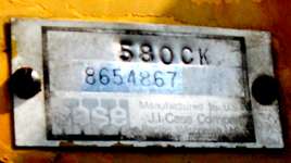 1970 Case 580 Backhoe/Loader  