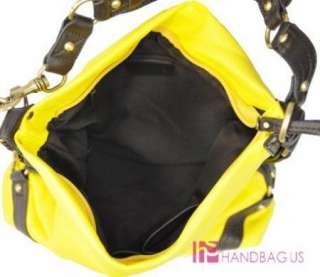 Designer Inspired Medium Yellow Handbag Purse Hobo Bag  