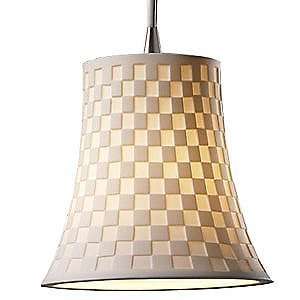Limoges Mini Round Flared Pendant by Justice Design Group  
