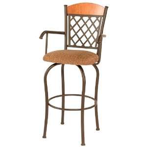  Trica   Dominic Swivel Bar Stool with Fabric Seat Kitchen 