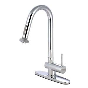   single handle pull down sprayer kitchen faucet