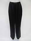 KRIZIA Black Velvet Silk Dress Wide Leg Pants Sz 44  