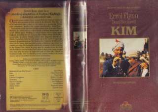 VHS RUDYARD KIPLINGS KIM.ERROL FLYNN#  