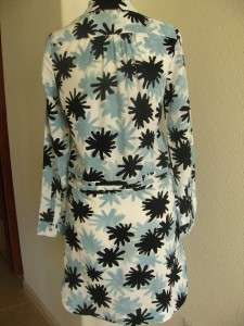 2012$385 Diane von Furstenberg Kovacs Printed sik waist cinching Shirt 