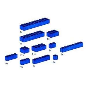  Lego Building Accessories   Blue Bricks, Assorted Sizes 