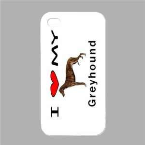  I Love My Greyhound White Iphone 4 and Iphone 4s Case 