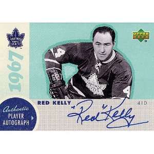  Frozen Pond Toronto Maple Leafs Red Kelly Autographed 2007 