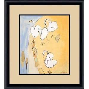  Swans by Lindsay Kelsall   Framed Artwork