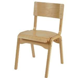  KFI Seating Large Armless Wood Stacking Chair