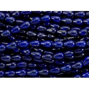  Lapis Lazuli Puffy Pear Bead Strand Arts, Crafts & Sewing