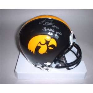 Ladell Betts Autographed Iowa Hawkeyes Riddell Mini Helmet with 