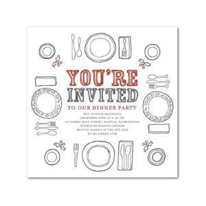 Holiday Party Invitations   Holiday Table By Tallu Lah 