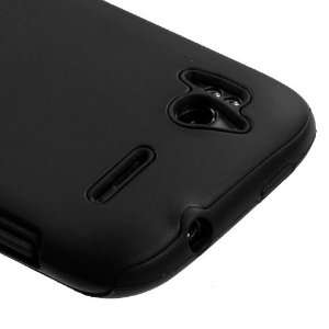  HTC Sensation 4G Fusion Duo Protector Hybrid Case   Black 