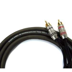  Krystal Kable 2 Channel 1M Twisted Pair RCA Cable 3ft 