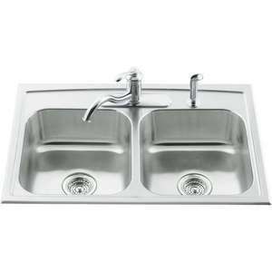  Kohler 3346 3 NA Toccata Double Basin Kitchen Sink