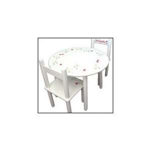  Kids Konference Table and Chairs   Handpainted 