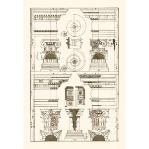  Pediments of the Renaissance 24X36 Giclee Paper