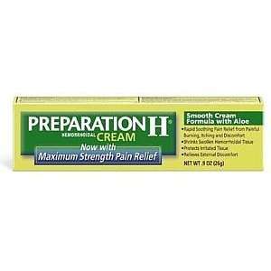 Preparation H Cream With Maximum Strength Pain Relief 0.9oz