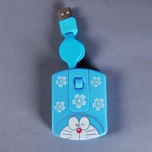  Doraemon Retractable Mouse Blue Electronics