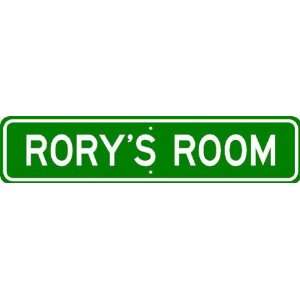  RORY ROOM SIGN   Personalized Gift Boy or Girl, Aluminum 