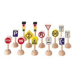 Plan Toys Set of Traffic Signs and Lights 1 (Usa)