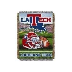 Louisiana Tech Bulldogs Home Field Advantage Series Tapestry Blanket 