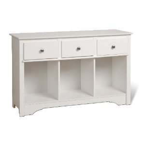 Prepac Living Room Console Table   Black, White, Maple or 