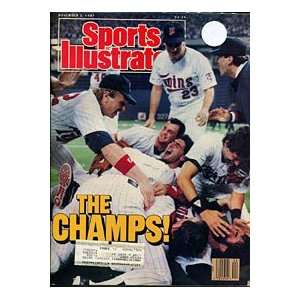  Twins are Champs Unsigned 1987 Sports Illustrated Sports 