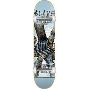 Slave Teamwork Complete Skateboard   8.12 Blue w/Raw Trucks & Wheels