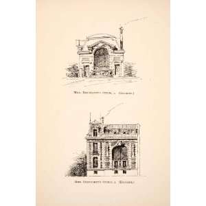 1883 Print Study Sarah Bernhardt Studio Paris France Gate Nicolas 