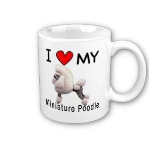  I Love My Miniature Poodle Coffee Mug 