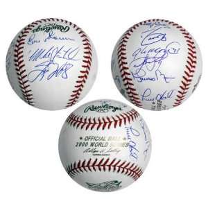  2000 New York Yankees Team Signed World Series Baseball 