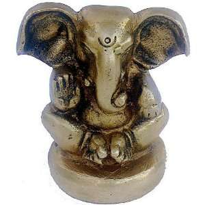  Hindu Statue Ganesh with Large Ears   2 1/4