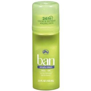 Ban Roll On Simply Clean Deodorant, 3.5 Ounce (Pack of 2)