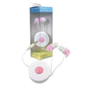   5mm Retractable Cute Stereo Earbuds Headset for iPod / iPhone 3GS