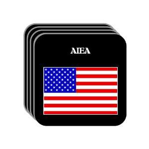 US Flag   Aiea, Hawaii (HI) Set of 4 Mini Mousepad 