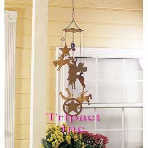  Western 36 Inch Home Décor Metal Rustic Wind Chimes