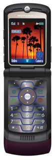 Motorola RAZR V3i Unlocked Cell Phone with Camera, /Video Player, MicroSD Slot  International Version with No Warranty (Deep Violet)